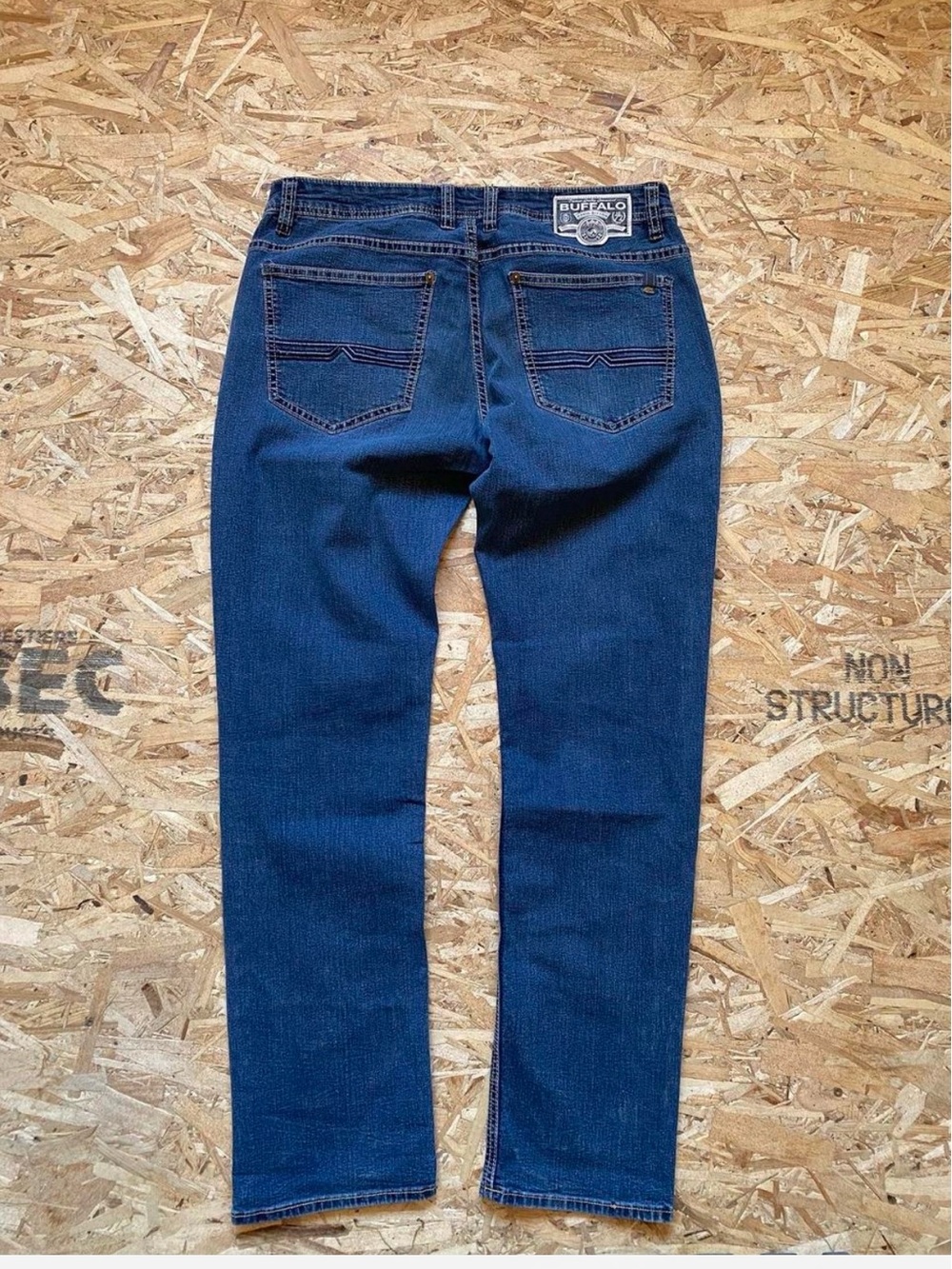 Buffalo David Bitton Men's Indigo Slim Straight Jeans